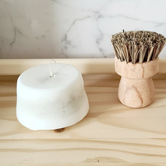 Brosse a vaisselle ronde et ergonomique en bois de hetre MissGreen