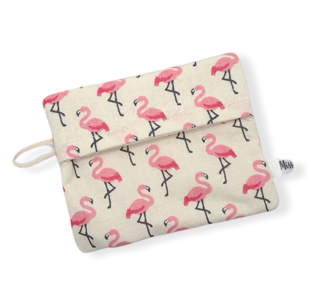 Pochette savon - Flamants Rose