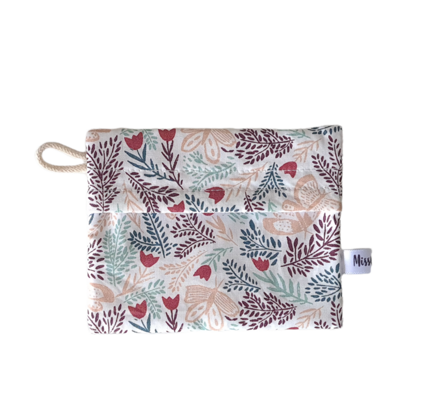 Pochette savon - Papillons Rose