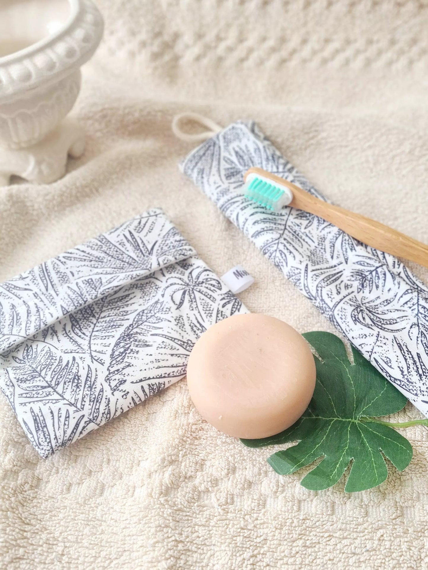 Pochette Brosse à dents XL - Palmiers
