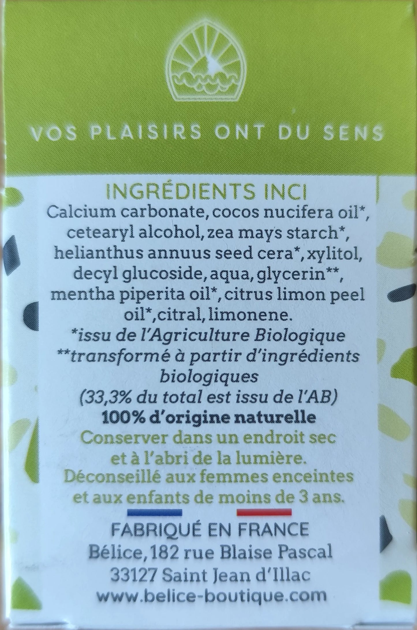 Dentifrices solides Bio