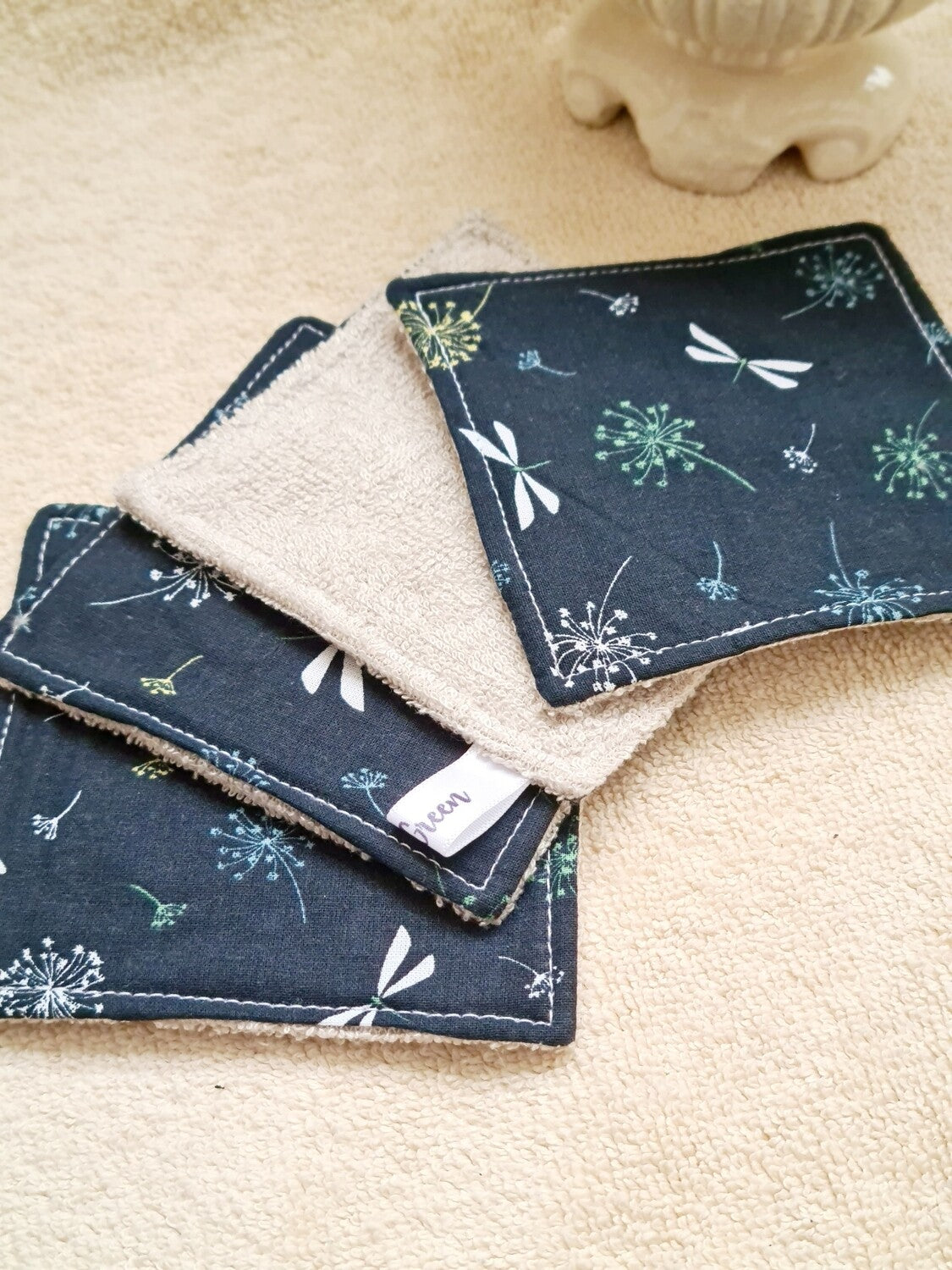 Lot de 4 carrés démaquillants - Nina