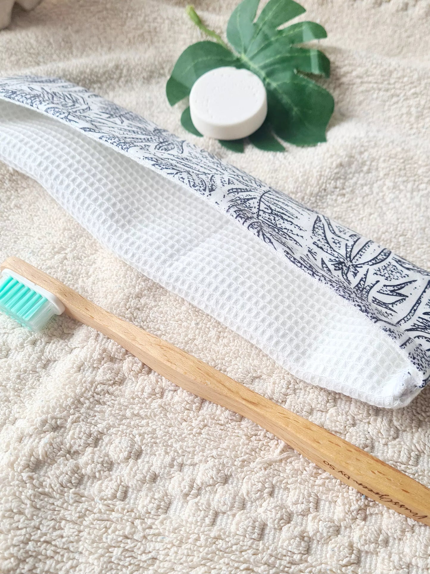 Pochette Brosse à dents XL - Palmiers