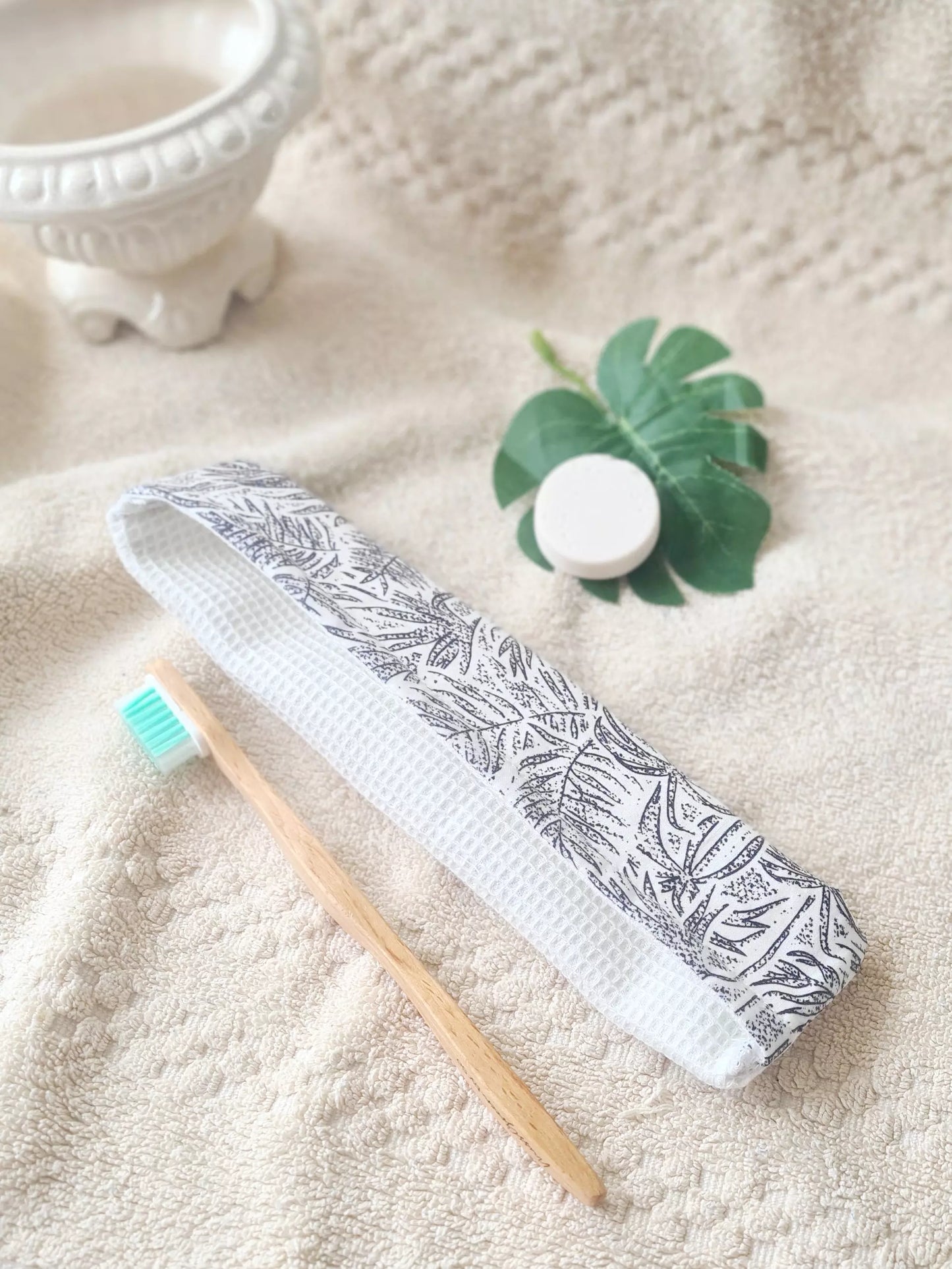 Pochette Brosse à dents XL - Palmiers