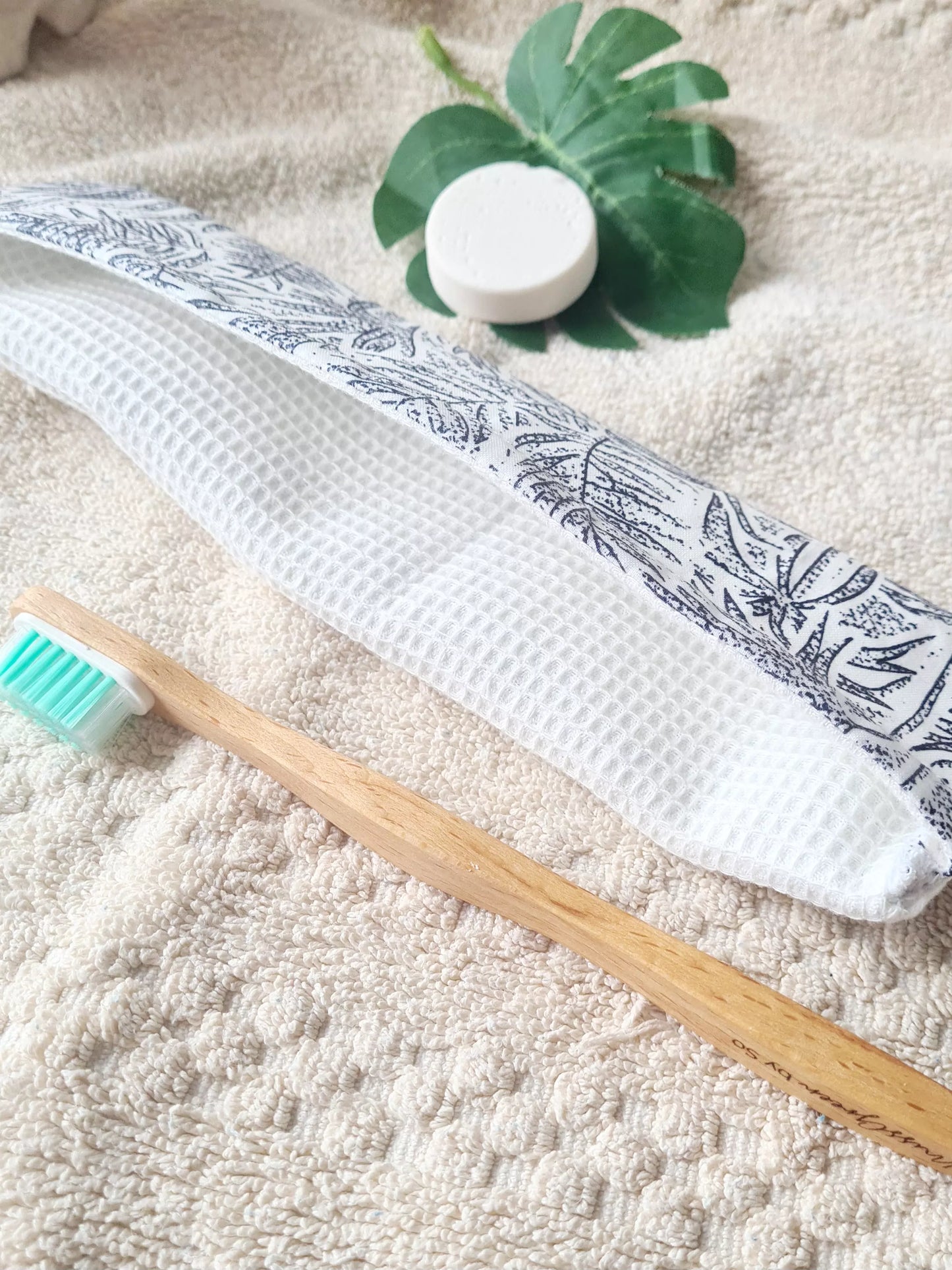 Pochette Brosse à dents XL - Palmiers