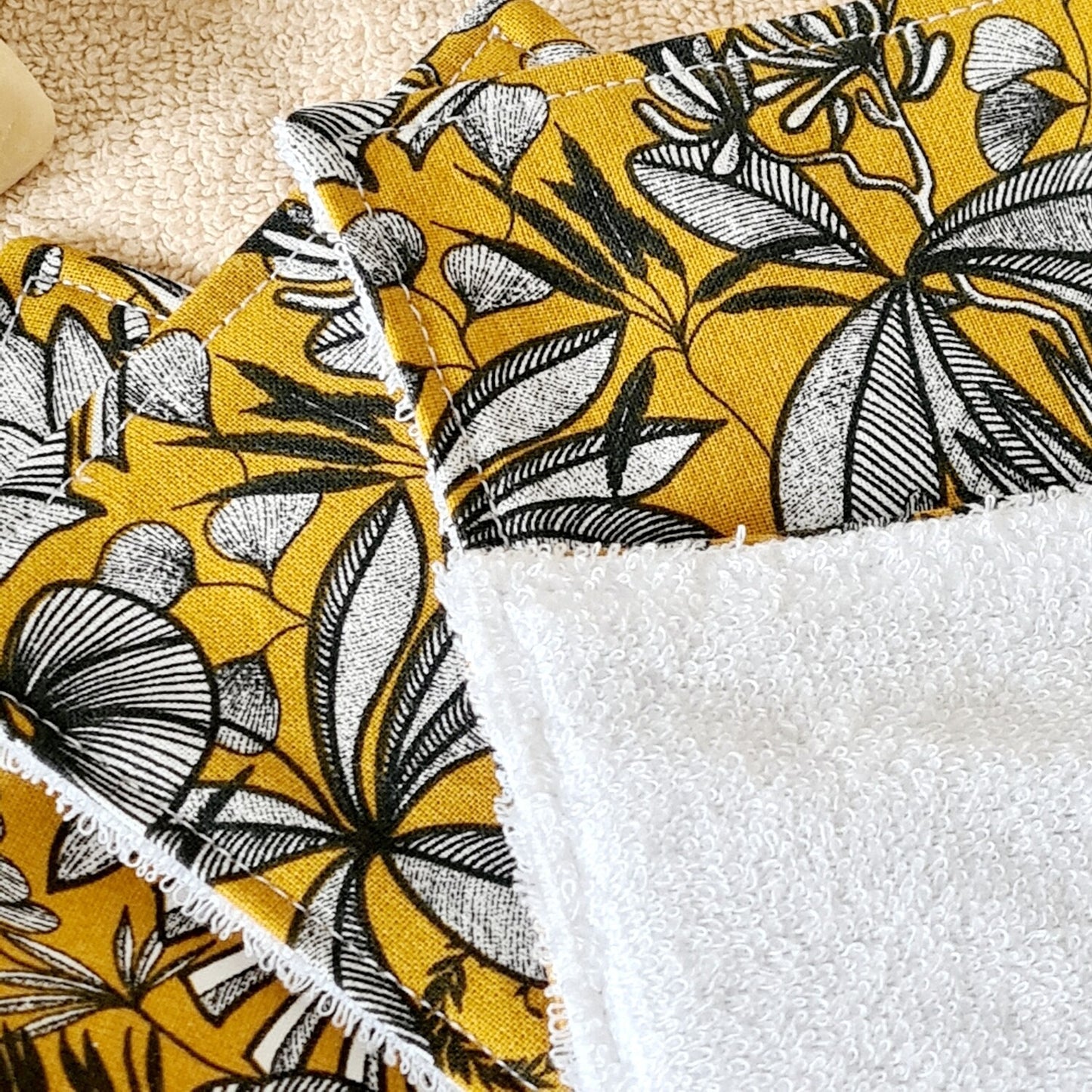 Lot de 4 carrés démaquillants - Yucatan Curry