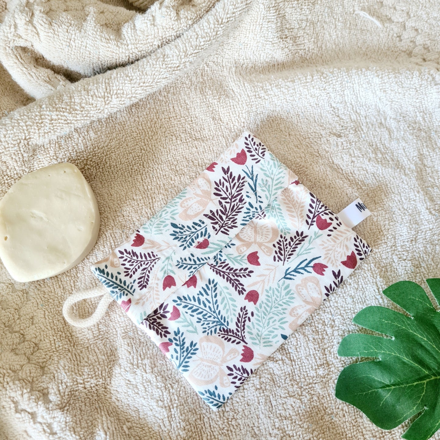 Pochette savon - Papillons Rose