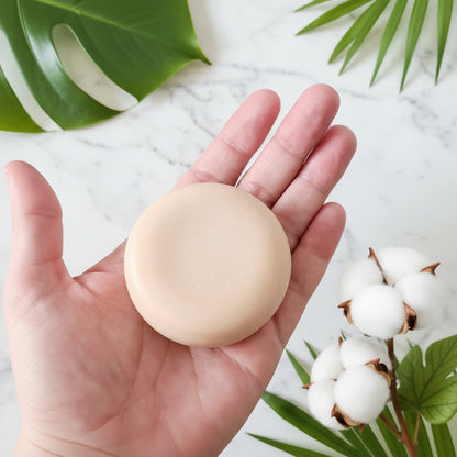Savon visage bio - Fleur de coton Bélice cosmétiques vue dessus