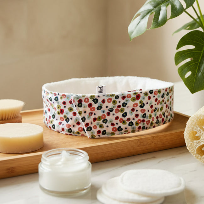 bandeau skin care ajustable confettis