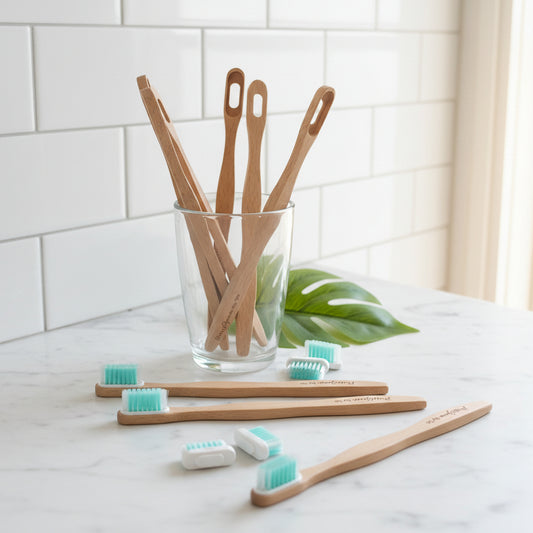 Manche Brosse à Dents Rechargeable en Hêtre | MissGreen