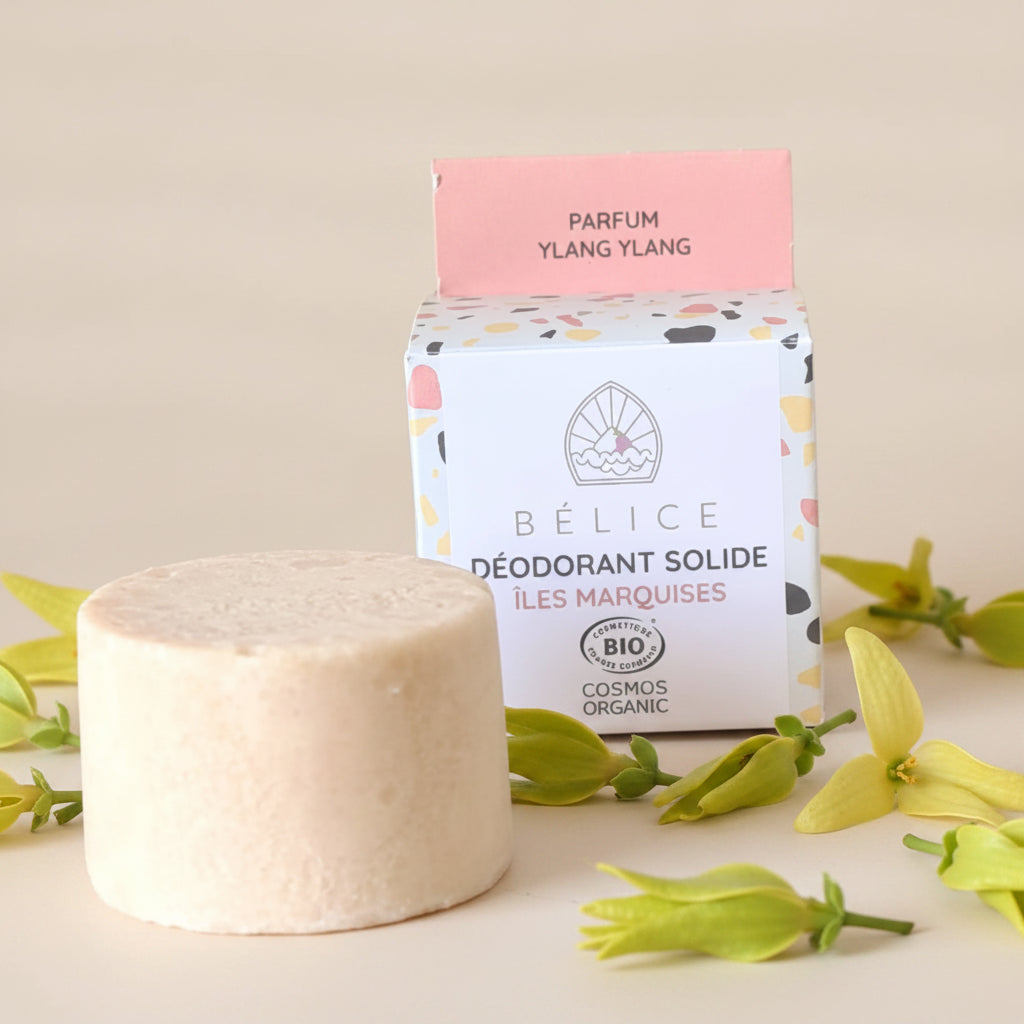 Déodorant solide bio - Iles marquises Ylan Ylan - Bélice cosmétiques