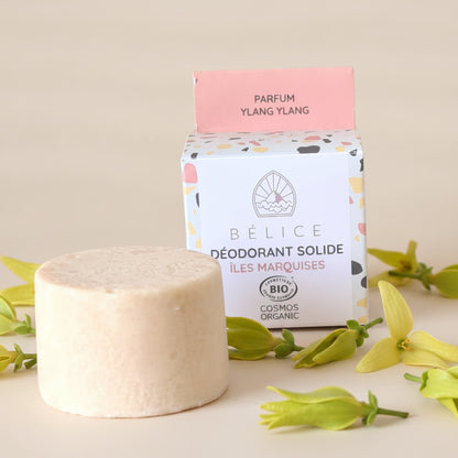 Déodorant solide bio - Iles marquises Ylan Ylan - Bélice cosmétiques