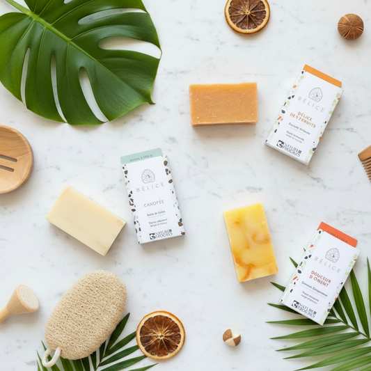 gamme de savon SAF bio Belice cosmétiques