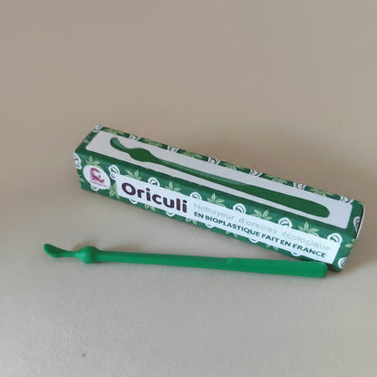 Cure-oreilles Oriculi réutilisable en bois de hêtre naturel et huile de lin fabriqué en France