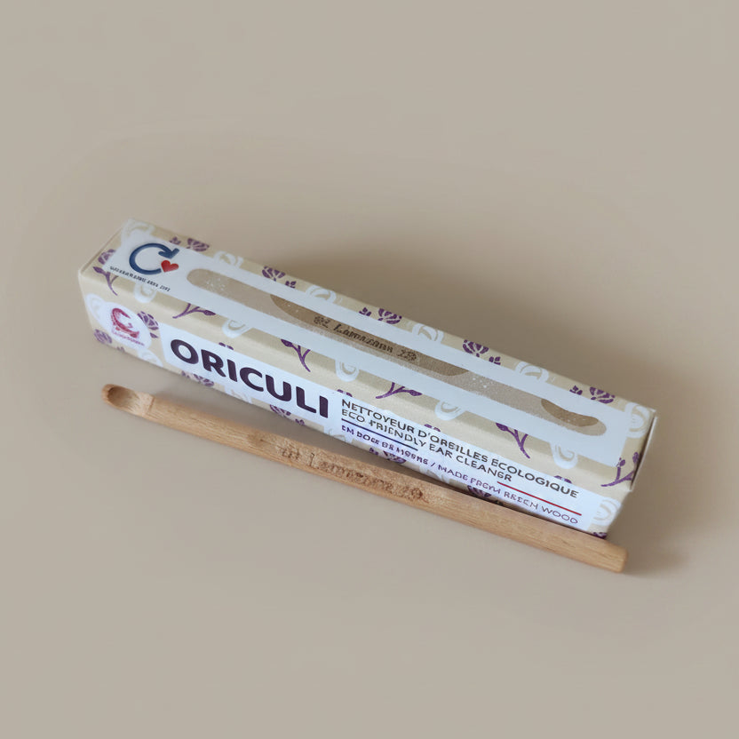 Cure-oreilles Oriculi réutilisable en bois de hêtre naturel et huile de lin fabriqué en France