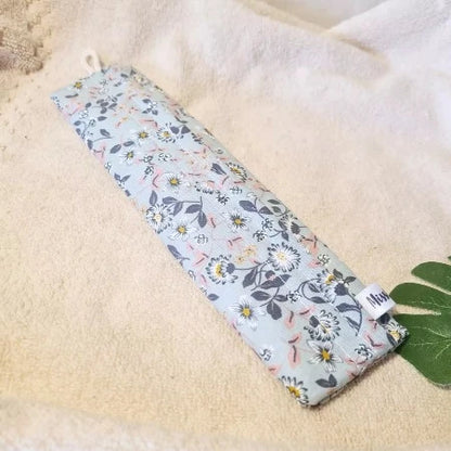 Pochette brosse à dents XL - Flora turquoise vue de près