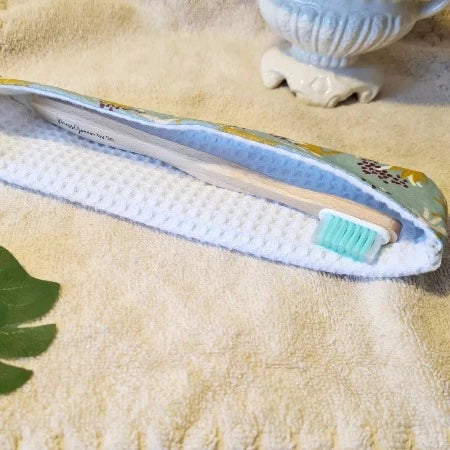 Pochette Brosse à dents XL - Pistil Turquoise intérieure