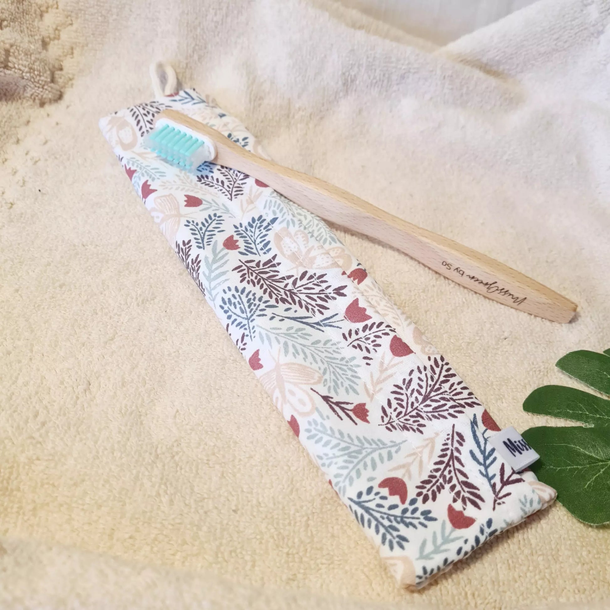 pochette brosse à dents imperméable papillons rose
