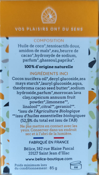 Emballage en carton compostable et écologique pour cosmétique solide - délice de fruits