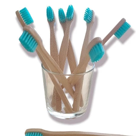 Brosse a dents enfants en bois de hetre - souple