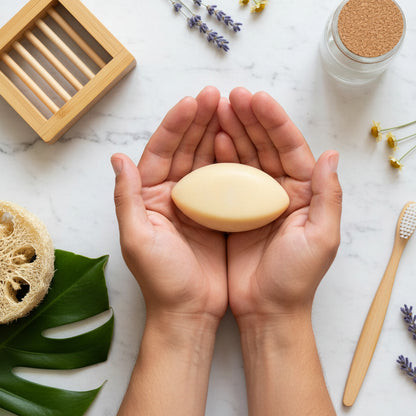 Démaquillant visage solide en forme de colibri cosmétique zéro déchet