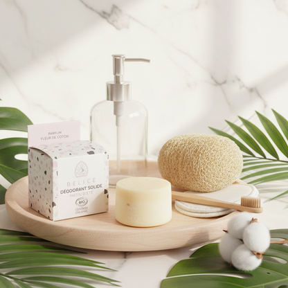 Déodorant solide Bio - Matin d'Eté  fleur de coton Bélice cosmétiques